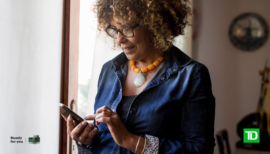 To help save you time, call us once you have logged in to the TD app.  By doing so you get authenticated and it lets us get to you faster. Simply log in to the TD app and select one of the available numbers in the Contact Us section.