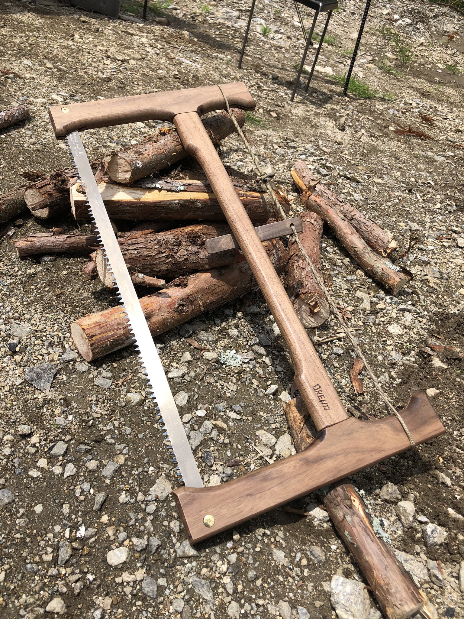 Masaひげ バックソーのあるキャンプ Camp キャンプ キャンプギア Bushcraft ブッシュクラフト Bucksaw バックソー Woodslandmio