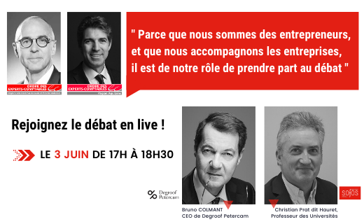 OecNAquitaine's tweet photo. Le 3 juin à 17h, nous vous invitons à rejoindre un espace de réflexion et d’analyse sur le thème : LES BOULEVERSEMENTS IMPOSÉS PAR LA CRISE SANITAIRE SUR L’ÉCONOMIE EN GÉNÉRAL ET LES ENJEUX POUR NOTRE PROFESSION
▶️ https://t.co/ihVgwtQIme
#economie #expertcomptable #entreprises https://t.co/80uZpt2JBQ