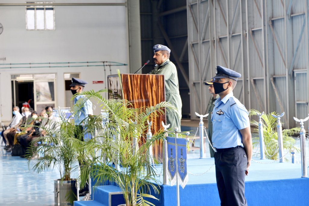The event was also attended by the AOC-in-C SAC Air Mshl Amit Tiwari and Mr R Madhavan, CMD HAL amongst other distinguished guests from the IAF and ADA. The occasion was a significant milestone in the Tejas programme as it marked the induction of the FOC variant.