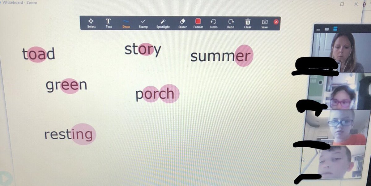 Finding word parts in story words before reading Frog and Toad.  😊📚🔍 @LDSPrincipal @LDS_Supervisor #FTS4rkids