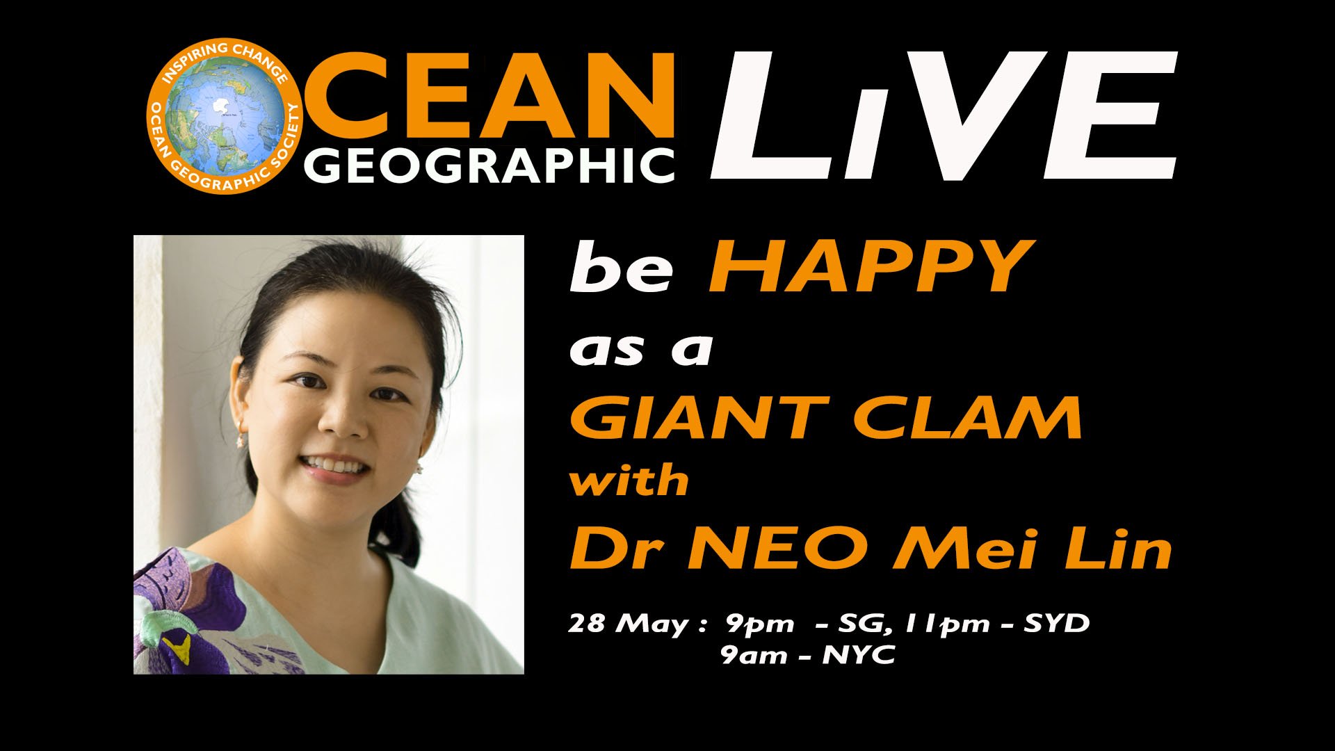 Mei on Twitter: "I'll be speaking virtually with Ocean Geographic tomorrow, 28 May at 9PM Singapore time / Sydney time / 9AM New York time! Come join me if you
