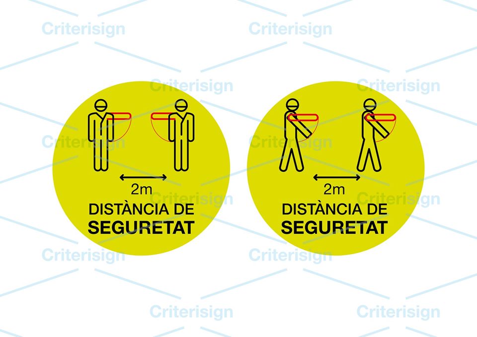 CritsdeCriteri's tweet photo. Reactiva el teu negoci de forma segura. A #Criteri dissenyem senyals i instal·lem vinils adhesius en menys de 72 hores. Contacta amb nosaltres i explica’ns què necessites.

https://t.co/VONuvlAxLK 

#CriteriSign #DissenyGràfic #Senyalètica #Señalética #Desconfinament https://t.co/PzGP55qsdi