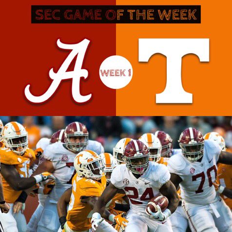 sec_retro's tweet photo. Huge shoutout to @Retro_Vols and @RetroAlabama for their help with this and doing the interview! Good luck to both of these powerhouse programs! Let us know who you are picking!  #GOTW #Week1 #3rdSundayInOctober #NotReally https://t.co/gSJmJqVN1C