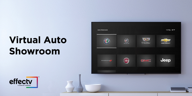 JennTibbs's tweet photo. Automotive manufacturers are showcasing vehicles, customer services, community involvement and more on @Effectv's new Virtual Auto Showroom on Comcast's Xfinity X1! Bring the auto showroom right to consumers' living rooms. Learn more. #ComcastEmp https://t.co/Ij3G8DYZn5 https://t.co/7rybXgpvDb