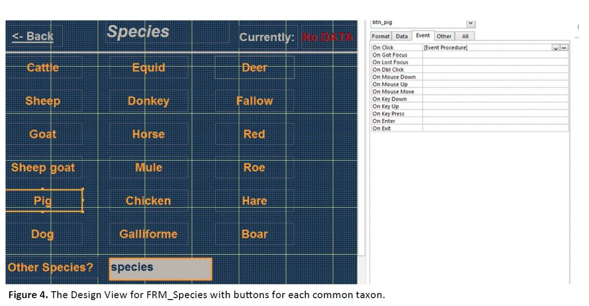 So, that’s why I started designing what I call a “Button-Based Database”Basically, for each field (column) in a table you design a stand-alone form, with buttons for the most cmmon answers. (and a text-box in case something less common comes along)/6