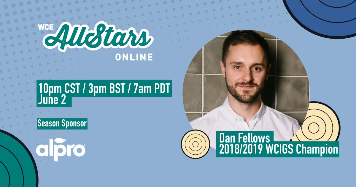 All-Stars from the World Coffee Championships are coming to your screens in two interactive features this June. 2018/19 WCIGS Champion Dan Fellows joins us for episode 1 on June 2. More info: bit.ly/AllStarsOnline

Supported by <a href="/Alpro/">Alpro</a> <a href="/victoriaarduino/">Victoria Arduino Official</a> <a href="/urnexbrands/">Urnex Brands</a> and Scotsman