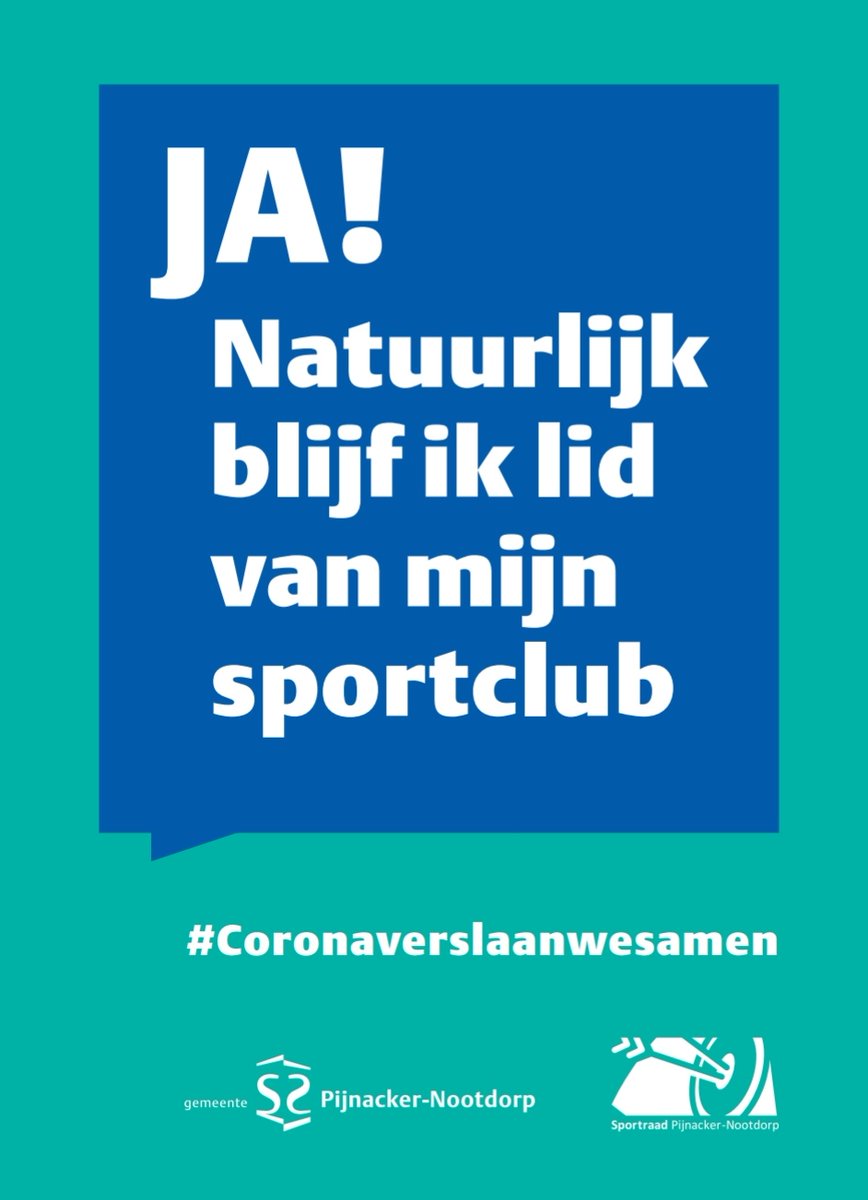 Ja! Natuurlijk blijf ik lid van mijn sportclub.
