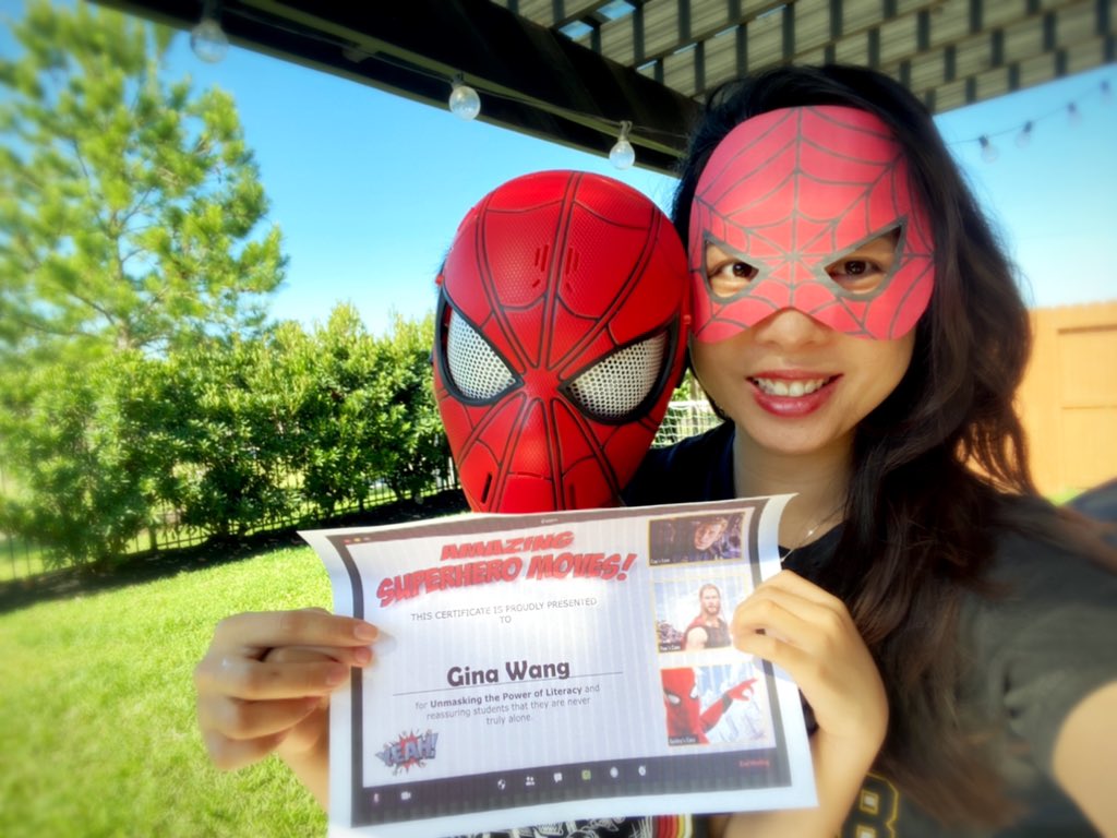 MrsGinaWang1's tweet photo. βWith great power comes great responsibility.β Calling all my superhero teachers... we made it! Our powers are spent, time to recharge to level up!π€π» #cfisdspirit @CMohning @BP_Vasquez #tigersread6 #hamfam https://t.co/AcmpMznb4B