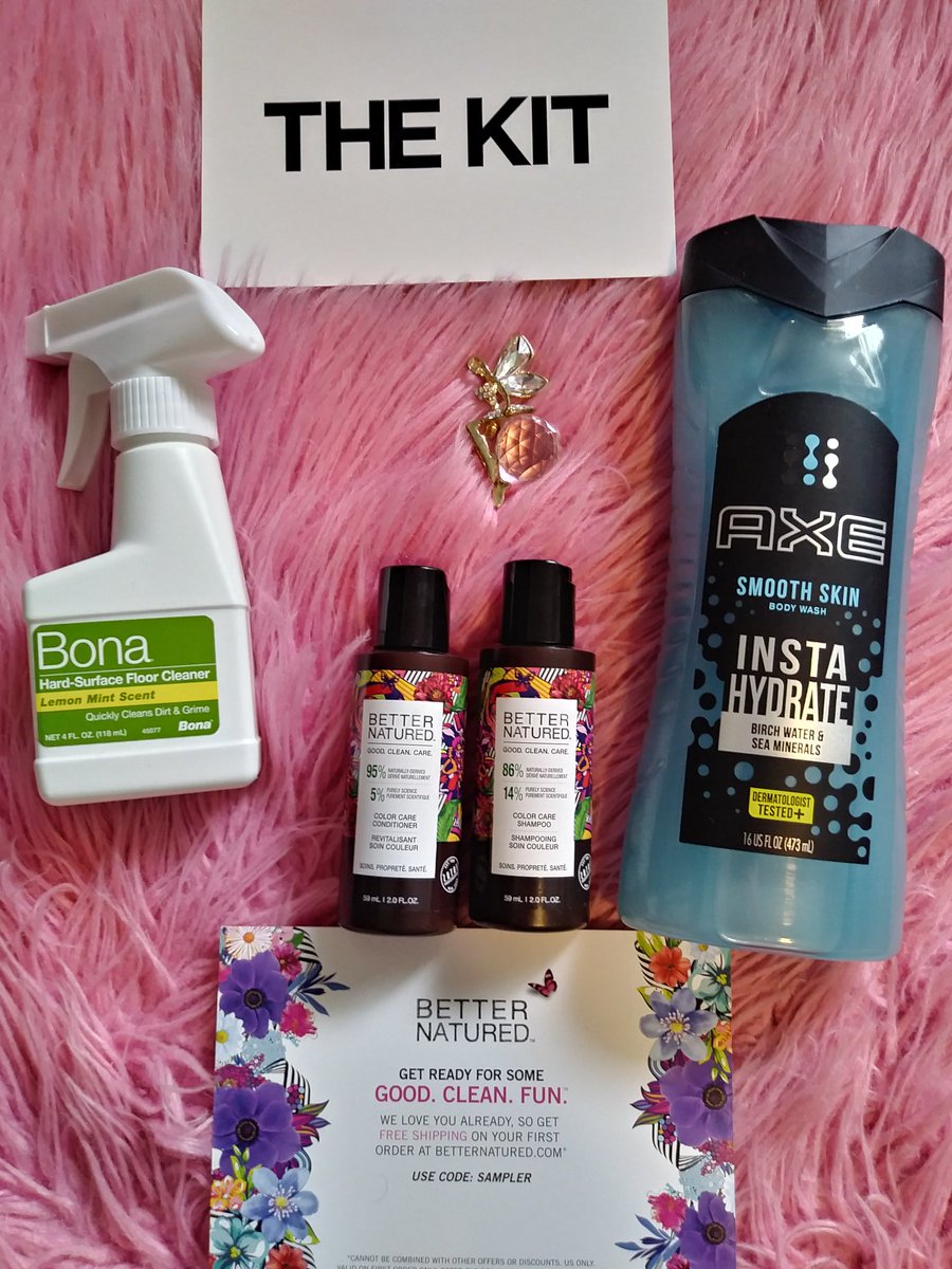 luciana_peter1's tweet photo. Thank you so much @TheSamplerApp for sending me these very awesome samples! We really appreciate them!
@AXE
#bonafloorcare
#betternatured
#samplercontest #gotitfree  #axebodywash  #bonahardwoodfloor #lovemybonafloors #samplerio  #samplerlove #thekit
https://t.co/d72I6L2Qgw https://t.co/uqzf1vW54d