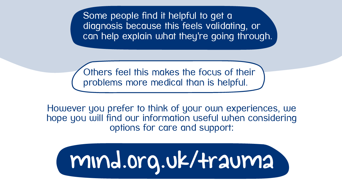 Visit our website for more information on what trauma is and how it affects your mental health, including how you can help yourself, what treatments are available and how to overcome barriers to getting the right support >  https://bit.ly/3bTiEm7  (5/5)