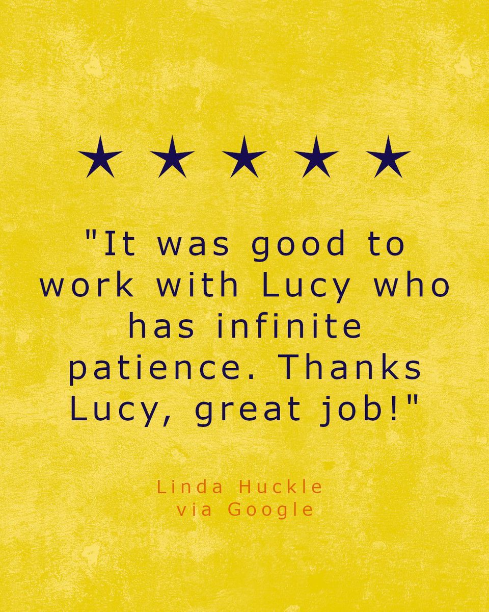 It's always great to receive such wonderful feedback from our valued clients: "it was good to work with Lucy who has infinite patience. Thanks Lucy, great job!" - Linda Huckle. #CustomerFeedback #HappyCustomer #ClientTestimonial @KeytoLinkedIn