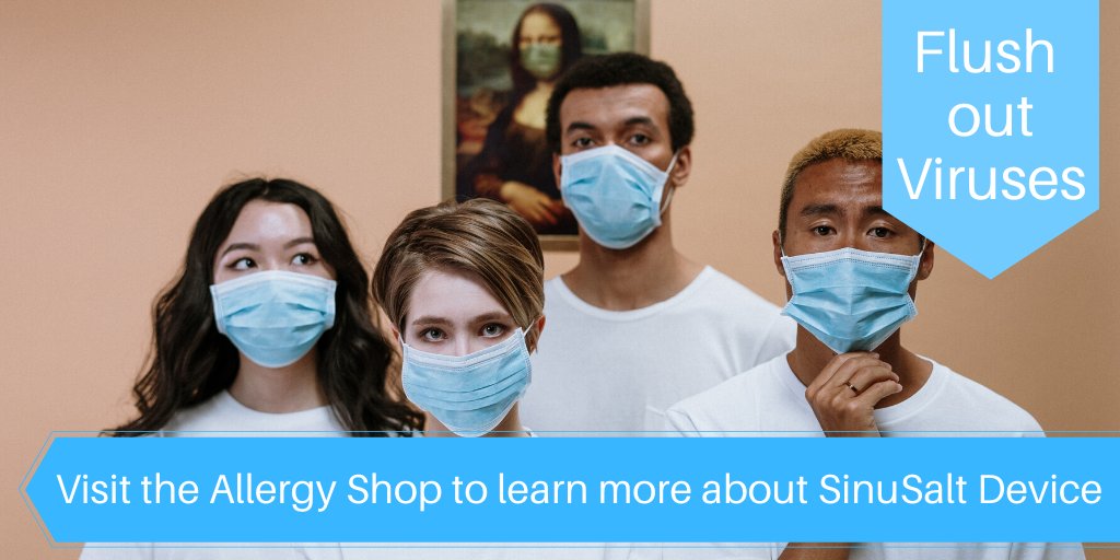 SinuSalt uses nasal irrigation to clear invisible bacteria or virus trapped inside the nasal passage. 

Available at £21.95 - To learn more please visit the Allergy Shop website at - allergyshop.co.uk

#SinuSalt #Breathe #RespiratoryVirus #Virus #Sinuses #AllergyShop