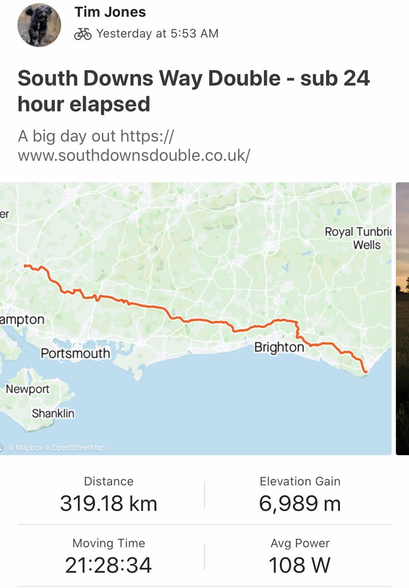 BN_BikeBuddy's tweet photo. @UKCycleChat Think @brightonphoenix Tim Jones deserves a mention here...SDW both ways in 24 hours, yesterday! https://t.co/WCVGgDDGaN