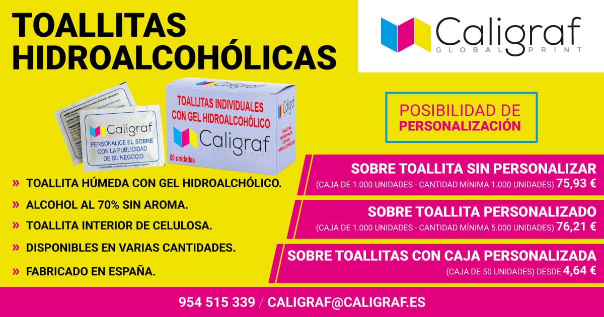 CaligrafSL's tweet photo. ¿ Aún no conoces nuestro catálogo de productos diseñados para la protección de tu negocio? 
Uno de los productos más demandados, las toallitas individuales hidroalcohólicas, con posibilidad de personalización 🤲💦
👉 Consulta el resto de productos : https://t.co/ldN77rjdAG https://t.co/gI7DZghe9b