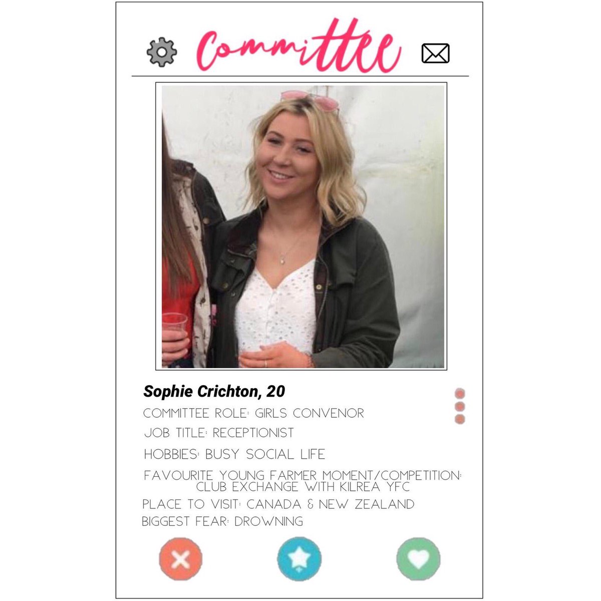 Today we meet Sophie Crichton our Girls Convenor 😁