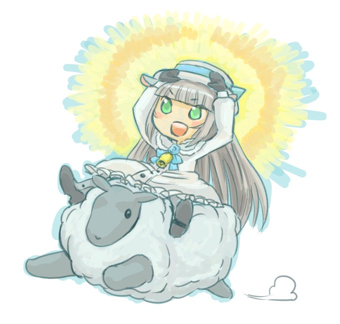 「ロングヘアー 羊」のTwitter画像/イラスト(古い順)