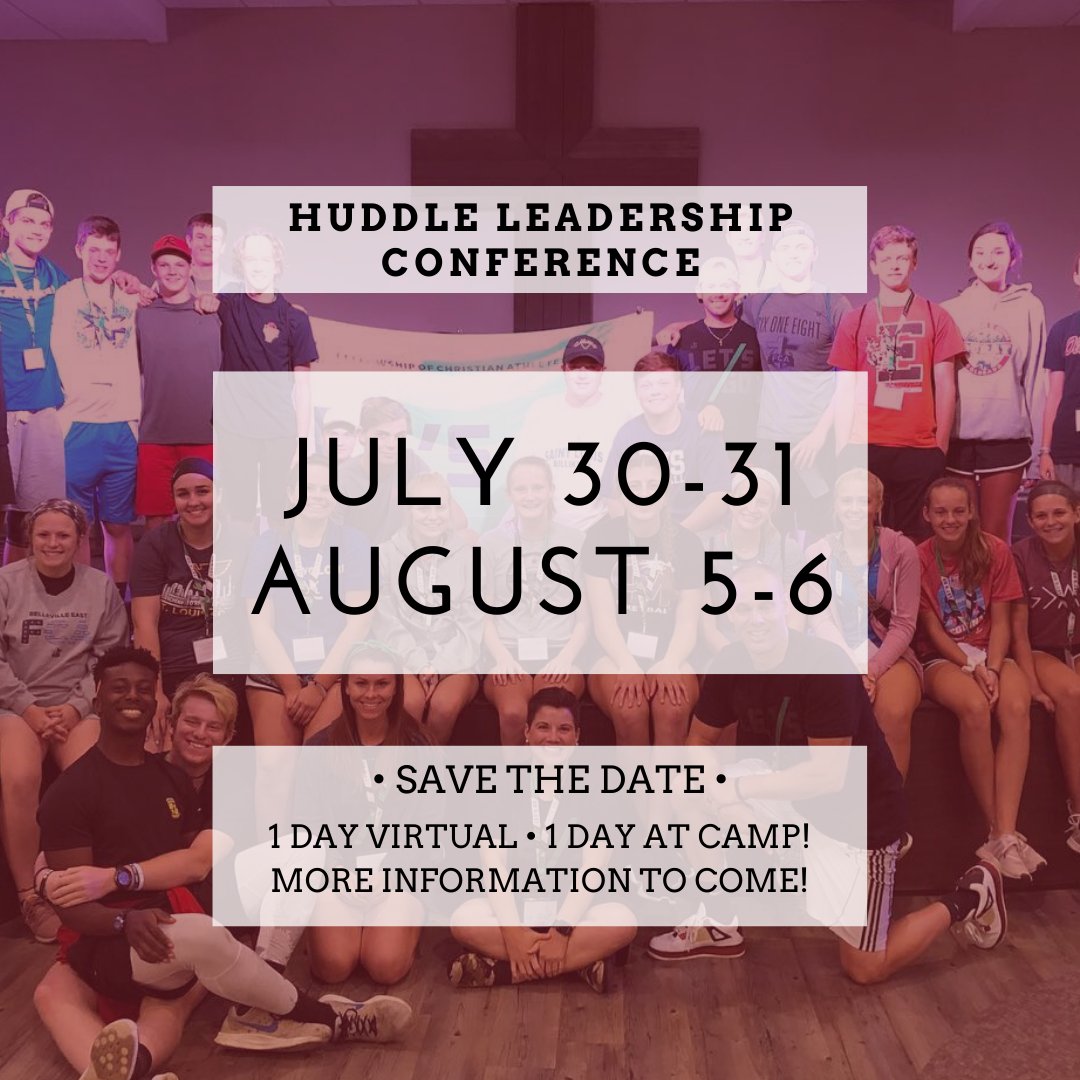 FCA_StLouis's tweet photo. Huddle Coaches &amp; Leaders! Breaking news -- we WILL have HLC this summer! Stay tuned to our social media and website for more information as it comes! #teamFCA #FCA100 https://t.co/KpnfCoSZCo