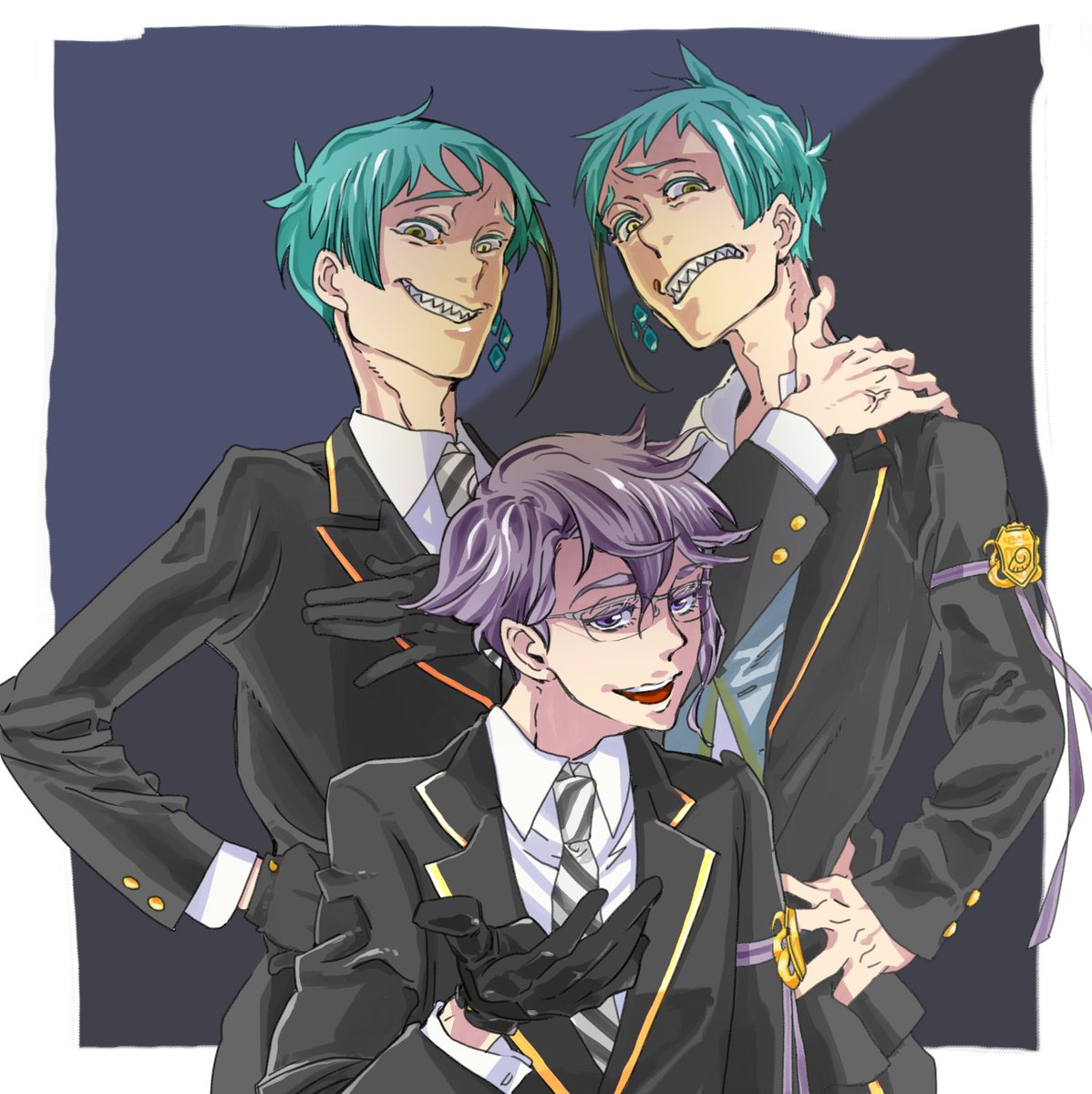 毎日たのしい この邪悪ケチ陰険ビジン3人組の関係が主従や隷属ではなくただ仲良しだ 芙のイラスト