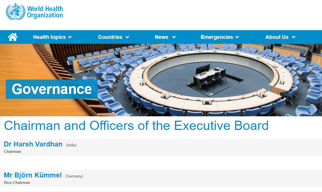 MyriadSystem's tweet image. Dr Harsh Wardhan as Chaiman of WHO
.
Proud Moment for India