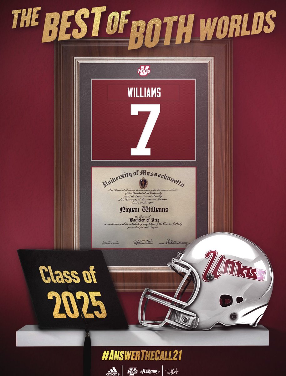 Niquan19's tweet photo. I would also love to thank the @UMassFootball @CoachCD2  staff for showing me love and being with me every step of the way so far. To add on, I would love to thank the coaches @StonyBrookFB @CoachTThompson for keeping up with me making sure I achieve my goals first🙏🏾. https://t.co/O5iLu1bPxm