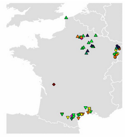 Alors, que nous apporte l'étude de Samantha Brunel et Mélanie Pruvost ?Déjà un bel échantillonnage !53 sites archéologiques différents (joli travail,  @Inrap !)243 échantillons (oui, 243 os à extraire, en salle blanche, avec un masque, une double paire de gants...)