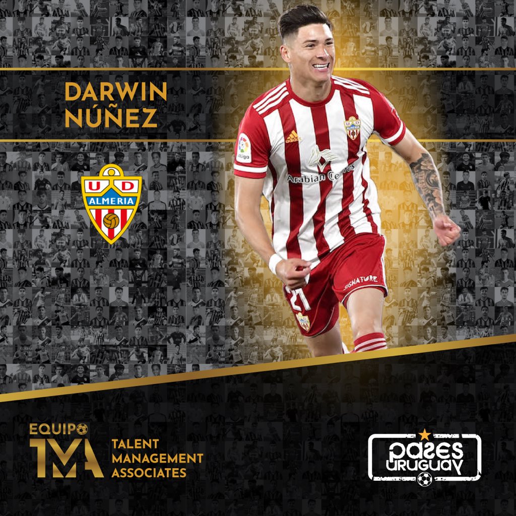 PasesuruguayOK's tweet photo. Junto a @EquipoTma sorteamos la camiseta de Darwin Nuñez de Almería 🇪🇸 

👉 RT 🔁

👉 Seguí a @EquipoTma y @PasesuruguayOK ✅ https://t.co/FFqDqF7EYi