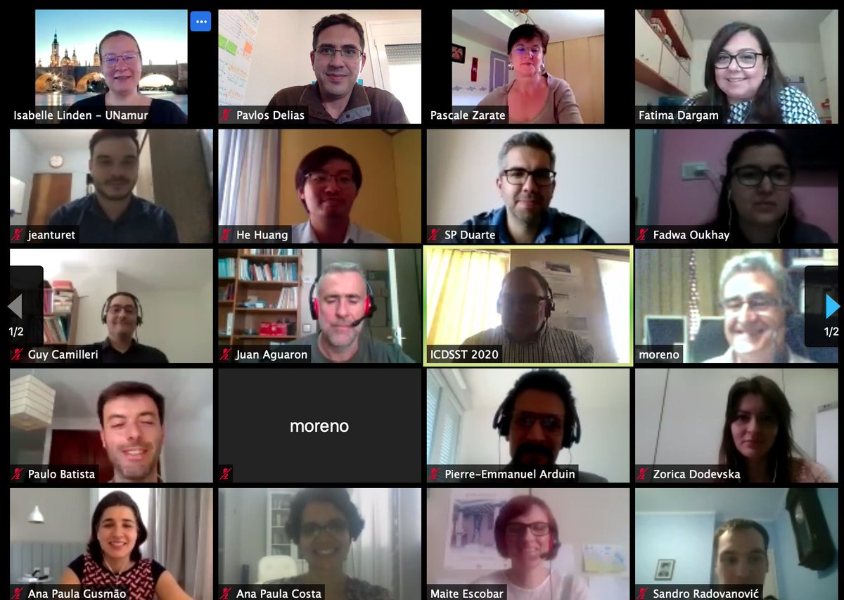 EWGDSS's tweet photo. #ICDSST2020 Session 1 on "Multi-criteria Decision Making &amp; Collaborative Decision Making" with 7 very interesting presentations just completed! https://t.co/rPHHhkgmlm