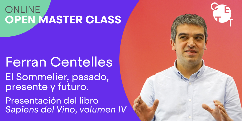 CETT_UB's tweet photo. Recuerda ➡️ Este viernes 29 a las 16.30 h tenemos la Open #MasterClass con @ferrancentelles 'El sommelier, pasado, presente y futuro'. Ferran es #CETTAlumni y Drinks Manager en #ElBulliFoundation 👌🏽
Inscríbete 📲 https://t.co/G6LtXb4Yzo
#WeAreCETT https://t.co/pJ7EgzvHQZ
