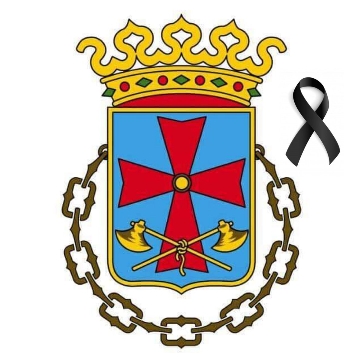 ASTURESELX's tweet photo. Con el crespón negro junto a nuestro escudo, nos unimos a los diez días de luto oficial por los fallecidos a causa de la pandemia ocasionada por la COVID-19.
 
Sirva como homenaje en memoria de los fallecidos, en recuerdo y respeto a la memoria de los que se han ido. https://t.co/6wbNbNiNrG