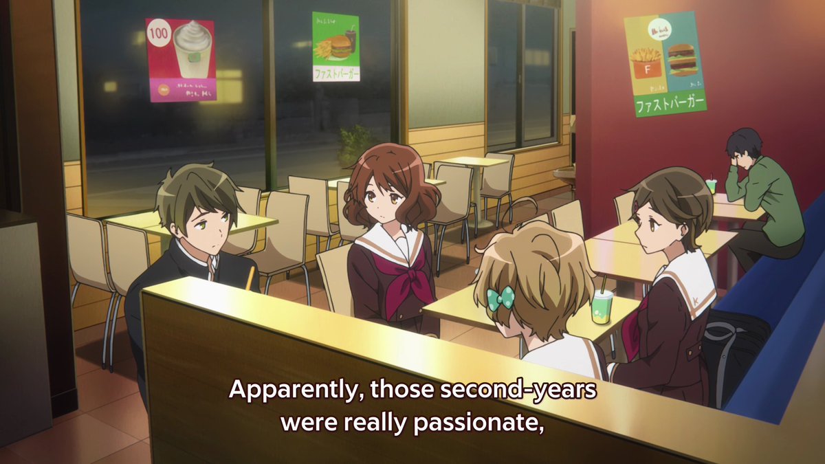 However, this isn& #39;t the case after Shuuchi looked into the band& #39;s history and explains that people like Natsuki were once passionate, but because of conflicting ideas caused by seniority and other factors, most of the current second years have lost their drive.