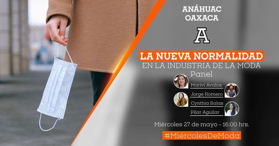 AnahuacOaxaca's tweet photo. ¿Cuál será el futuro de la Industria de la #Moda después de la contingencia? 
No te pierdas el panel de #Hoy en #MiércolesDeModa con  especialistas en diversas áreas del sector.
Regístrate en: https://t.co/bhASs4eJf8 
#InnovaciónEvoluciónAdaptabilidad 
#DiseñoDeModaEInnovación https://t.co/R86G5YYSON