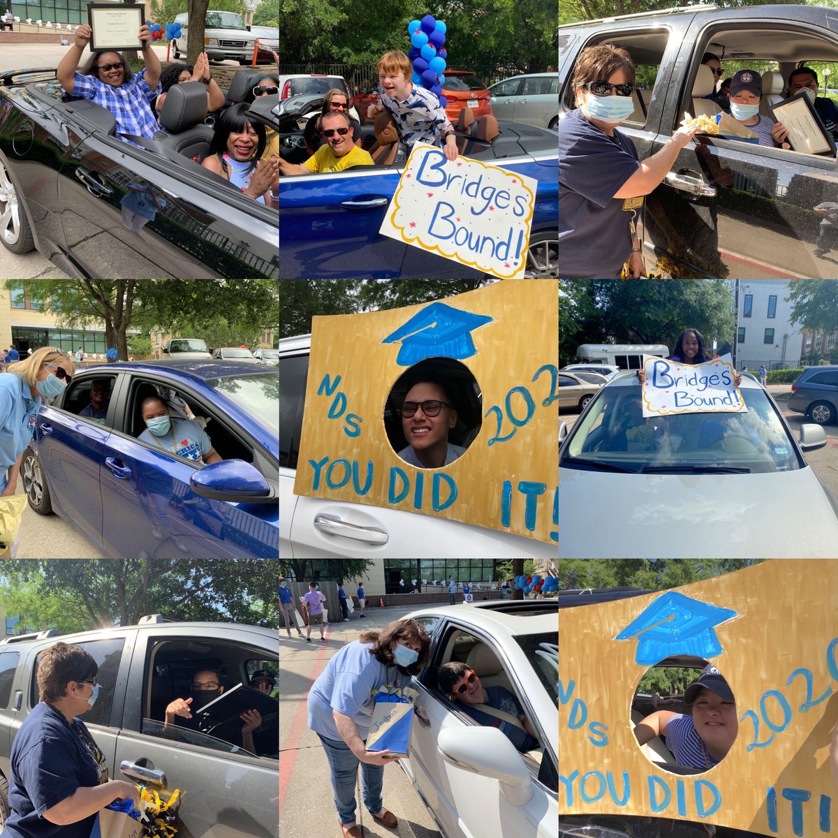 Our Intermediate Graduates were celebrated with an amazing drive-through graduation ceremony! With decorated cars and smiling students, our teachers celebrated their awesome achievements! #NoLimitsJustPossibilities