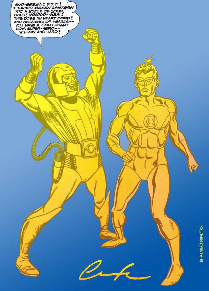 ChuckBrouilette's tweet photo. #OnThisDay in 1965 #Goldface debuted in #GreenLantern #comics #38 as #KeithKenyon who assaults #HalJordan while #scubadiving toSecure #aCacheOfGoldThatCanGrantHimInvulnerability #aYearLater #heTakesOnTheCodename &amp; #Batman66 era wacky #nearlyManagesToTurnGreenLanternIntoSolidGold https://t.co/NJZ0A0T0BT