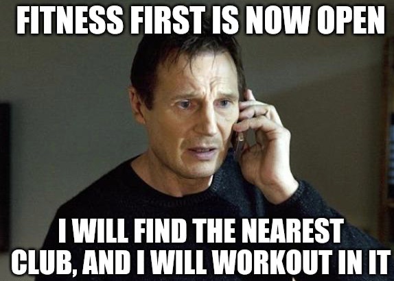 FitnessFirstME's tweet photo. Dear weights, we’re coming for you 😈 ⠀
⠀
#FitnessFirstMe #FitToReopen #WeCare #BackToFitness #AreYouReady https://t.co/37KeOw4BUS
