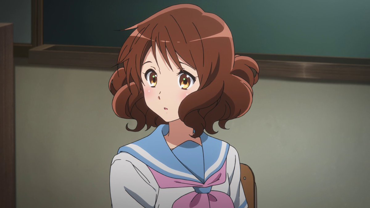 Natsuki and Kumiko's past experiences were similar and because of this Kumiko grows fearful that Natsuki might resent Kumiko for being able to play better. Natsuki lets out a sigh and a slight smile because she understands Kumiko is feeling this way.