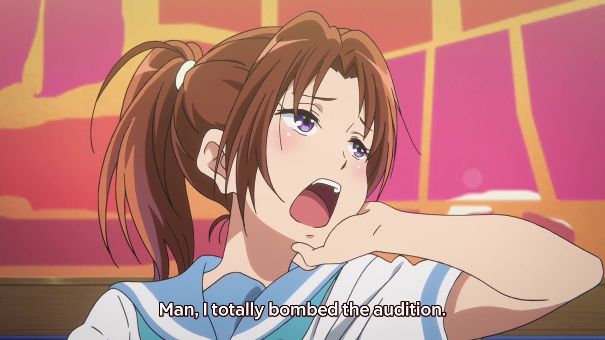 Natsuki is very accepting and honest with herself, she completely understands that her one year of playing the euphonium isn't enough to get her through the auditions. She's under the belief that talent should precede seniority, and her awareness of this shows she's mature.