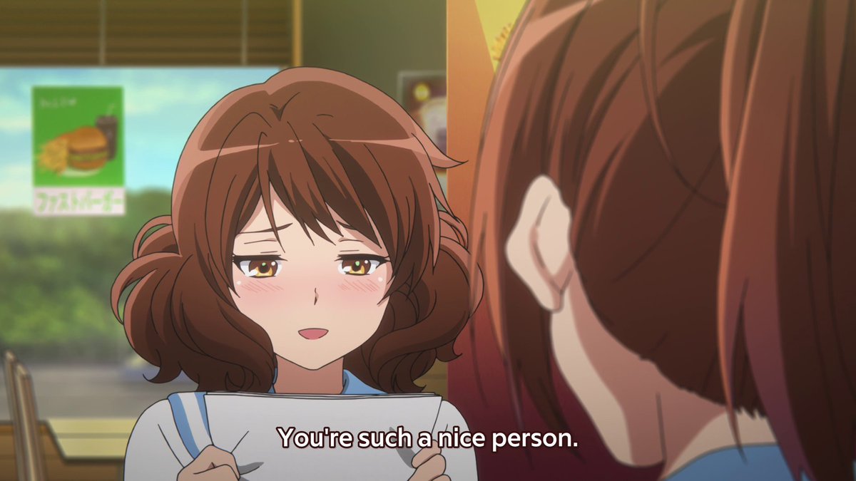 Natsuki wasn't someone who started with no passion, she just needed someone like Kumiko to help bring her back. What we're left with is an empathetic, nice and strong person with a resolve to become the best version of herself possible. Natsuki is truly an amazing side character.