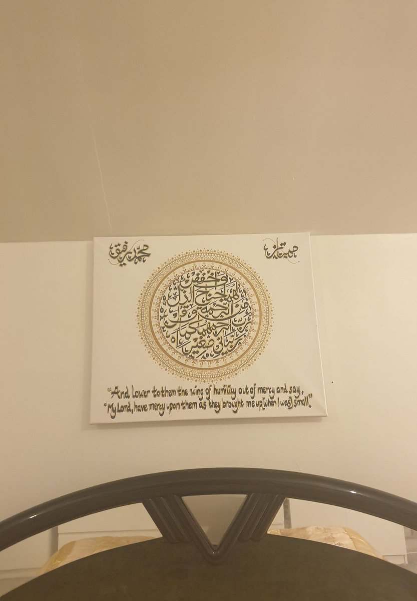 Beautiful pictures sent to me by the lovely  @a_aliyax ! She had a large size canvas made as a gift for her parents Alhamdulilah ZahrArts Instagram: zm_canvas_artEtsy:  https://etsy.me/38qEr2H&q...