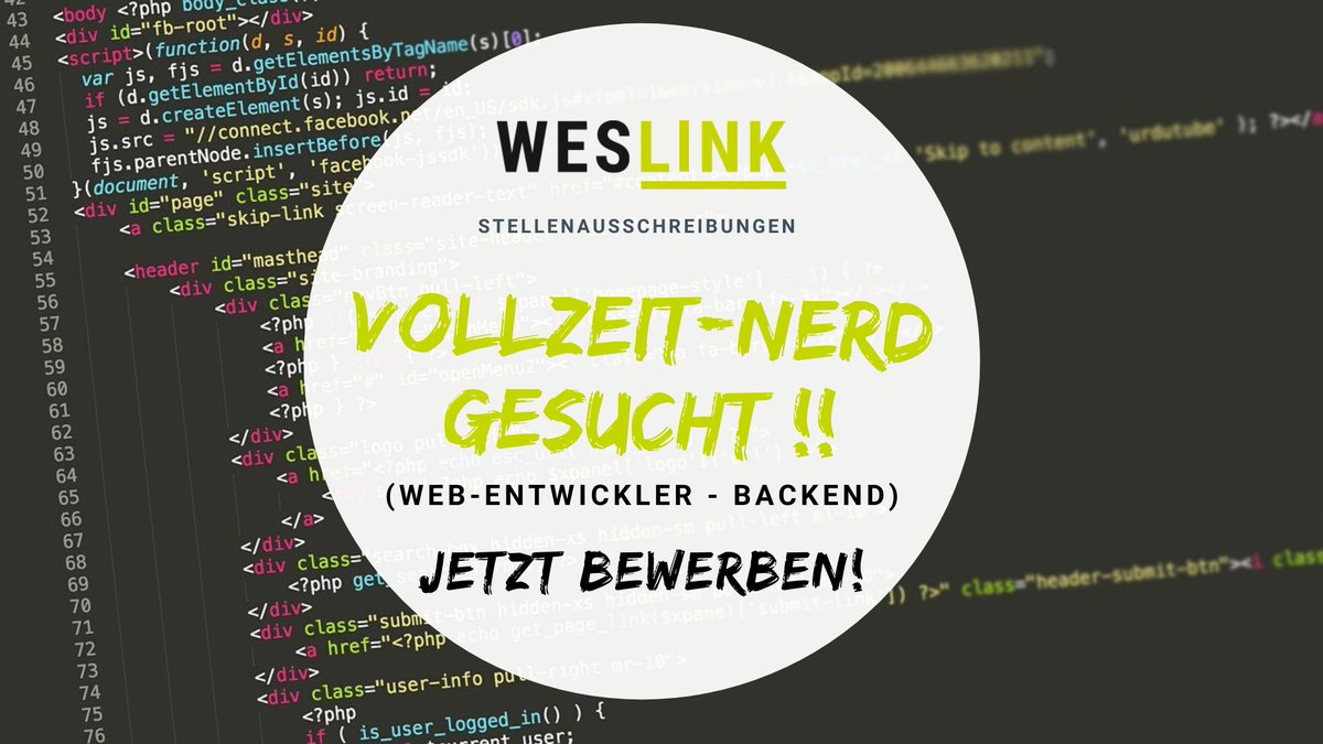 weslinkDE's tweet photo. Web-Entwickler - Backend (m/w/d)

Du bist Profi in PHP? Du kennst Composer und GIT? Dann bist Du bei uns genau richtig! Werde Teil unseres Nerd-Teams und setze spannende Projekte mit uns um!
https://t.co/V8639NTvxb

#developer #Git #VueJS #PHP #softwaredeveloper  #coesfeld https://t.co/9278U5kwf6