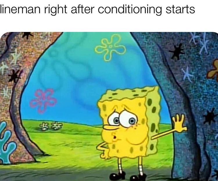 linemanissues's tweet photo. You know how many quarantine references coach is gonna make? https://t.co/3eFiJIeZ3x