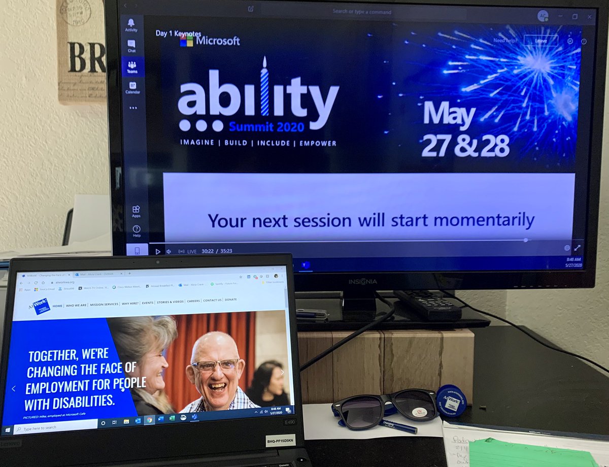 aliciainedmonds's tweet photo. Getting ready for Day 1 of the Microsoft #AbilitySummit 2020. #atworkwa @AtWorkWA https://t.co/a0EPoYitaw