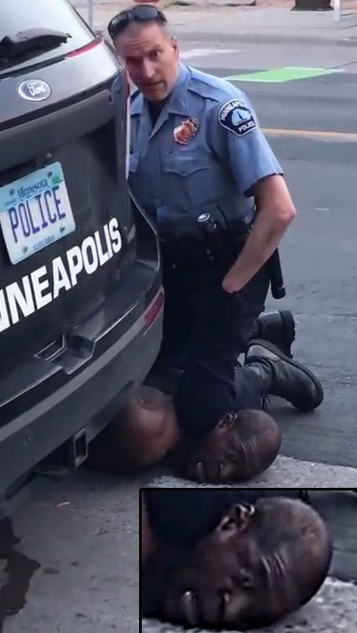 Media already spinning #GeorgeFloyd 'died later at the hospital'. It's obvious he died of asphyxiation at the scene see death stare at 3m 21s. 

#DerekChauvin #Minneapolis #MinneapolisPoliceMurderdHim #GeorgeFloydWasMurdered #JusticeForGeorgeFloyd #icantbreathe