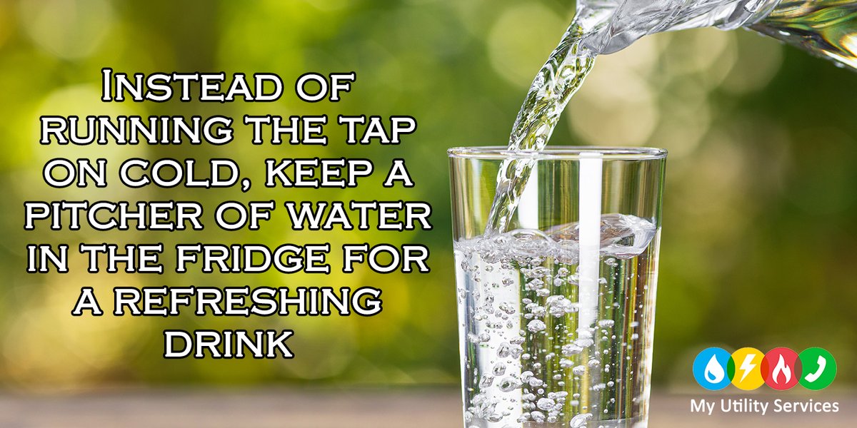 MyUtilityServ's tweet photo. If you enjoy a cool glass of drinking #water, use this tip to make sure you’ve always got some on hand. #Conservation #Education https://t.co/bNImaTKdTj
