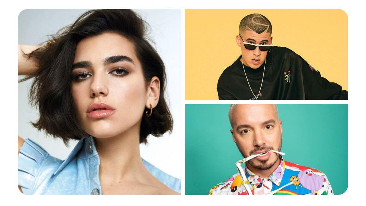 Rumores apuntan a que Dua Lipa, Bad Bunny y J Balvin, lanzarán una nueva colaboración que lleva por nombre "One day"