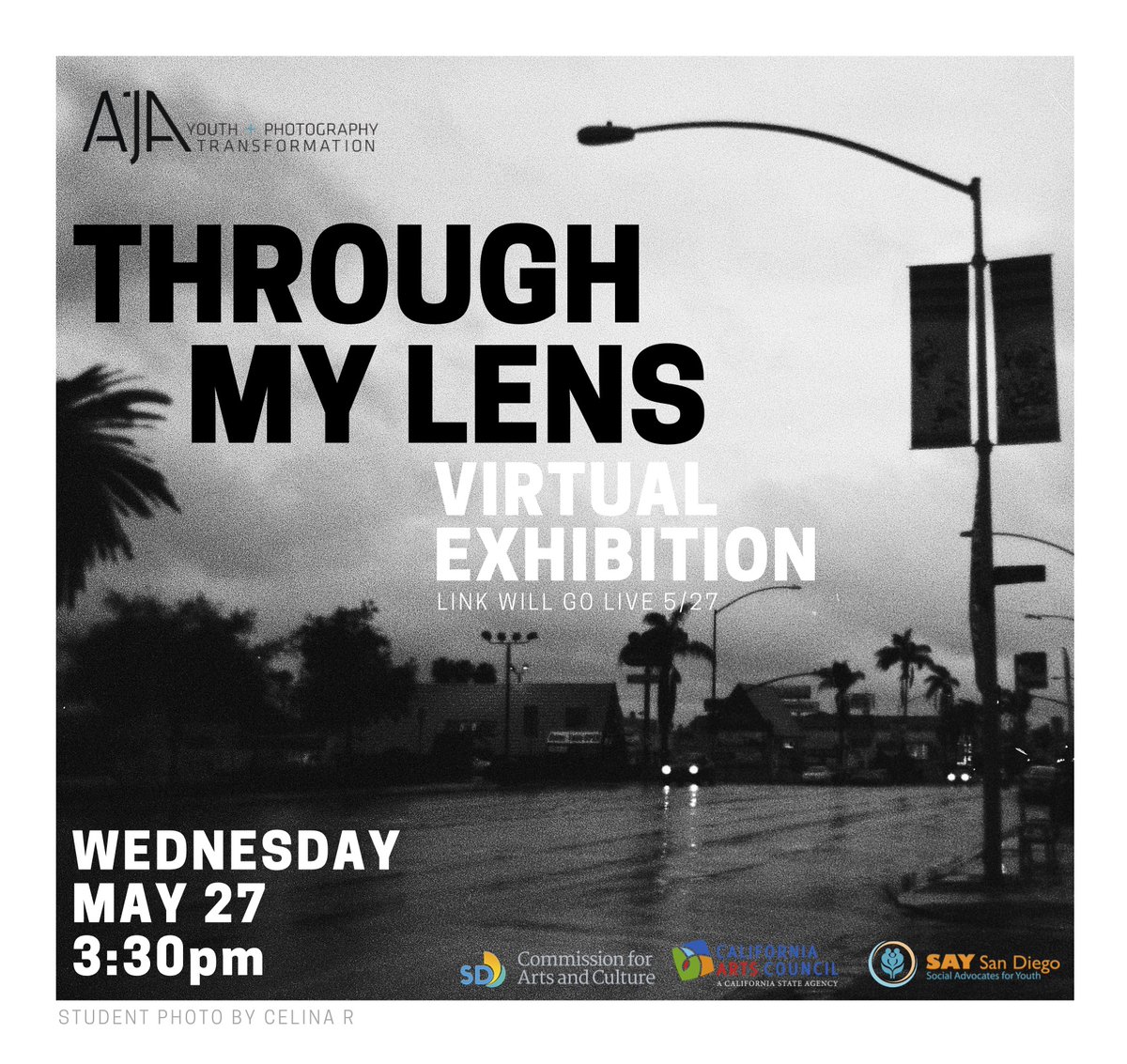 spkcityheights's tweet photo. Join us today for AjA’s Through My Lens Virtual Exhibition!
The exhibition will feature original work by AjA's Through My Lens program participants from Serra High School.

Link to join: https://t.co/WGW9mSDbsC https://t.co/wUipogKy0S