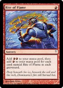 So the storm decks, clearly, need storm engines.Manamorphose, Rite of Flame and Cabal Ritual do a fine job of that. (I personally prefer Dark Ritual, but this is for Cycling)Oh and Lotus Petal? I thought that was an Uncommon, but I was wrong?