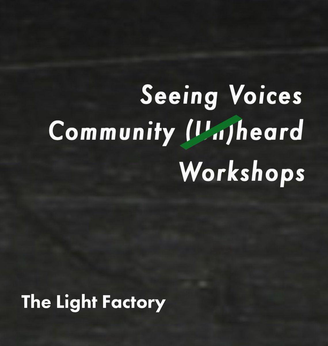 SchoolofGC's tweet photo. Seeing Voices: Community (Un)Heard this June/July @TheLightFactory! Three workshops over 7 weekends on the use of photography &amp; personal diary. Charlotte photographer/artists Hector Vaca, Julio Gonalez, d’Angelo Dia and Renee Green lead the workshops https://t.co/q94QSu5FgV https://t.co/0UZd0YbKF2