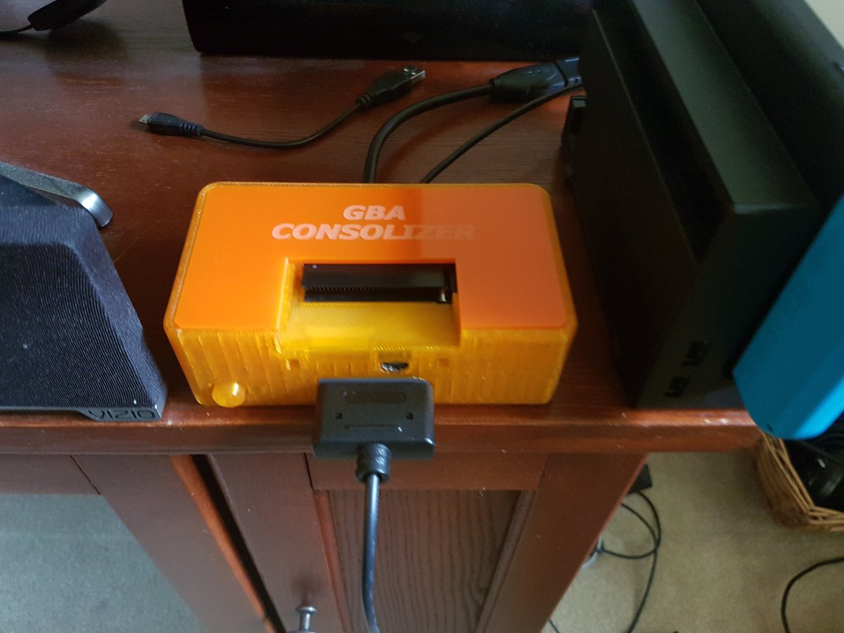 captndig's tweet photo. Don't think I ever made a finished post, so here she is! Big shoutouts to @GameTechUS for the kit and install tips, @Voultar for getting me back into soldering in general, and @MyLifeInGaming for rekindling my love of retro game and hardware.

#GBAConsolizer https://t.co/Q2PERtq91a