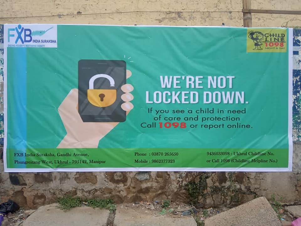 A necessary message for every corner of Ukhrul: Childline Ukhrul, which addresses distress calls regarding abuse, deliberate neglect, or violence on children, is not locked during the lockdown. Toll-free no.1098 anytime, 365 days of the year, to seek help <a href="/CHILDLINE1098/">CHILDLINE</a> @FXBIntl